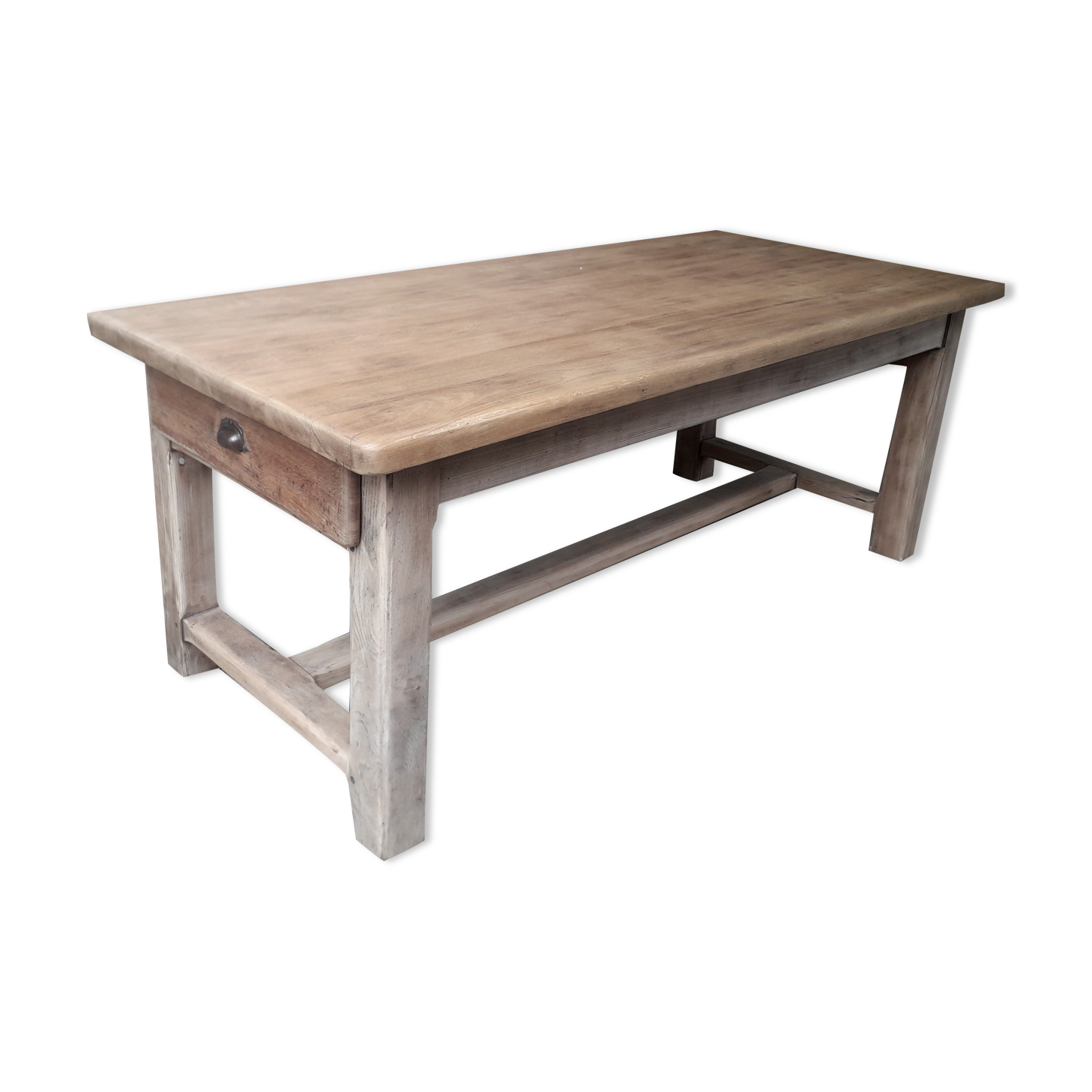 Solid oak farmhouse table, 200 cm