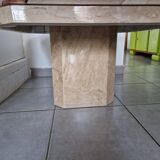 Travertine coffee table