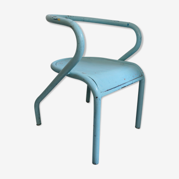 Chaise enfant indus bleu