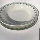 2 Plates Terre de Fer Moulin des Loups Georgette dark green diameter 28cm