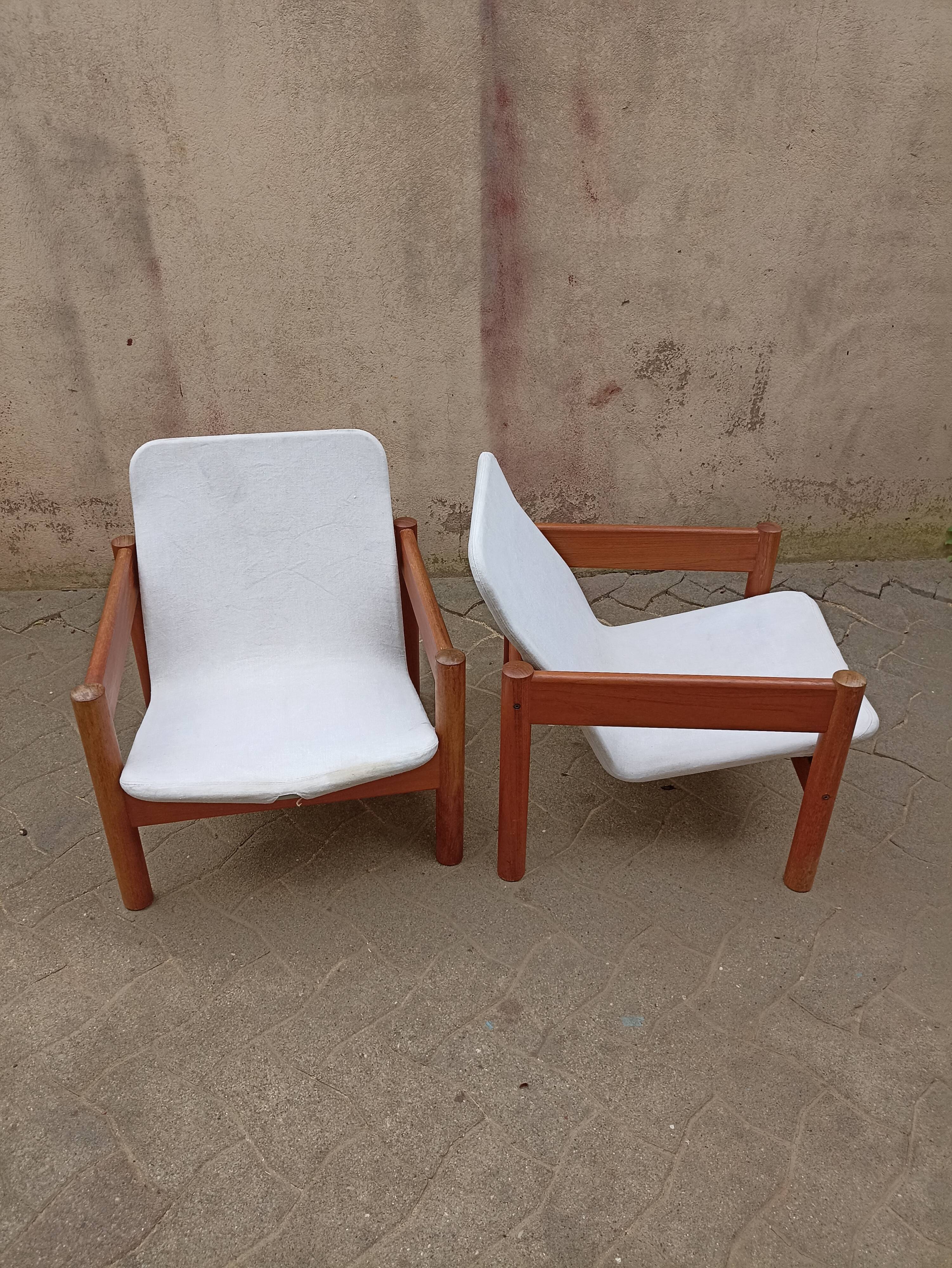 Pair of Scandinavian armchairs