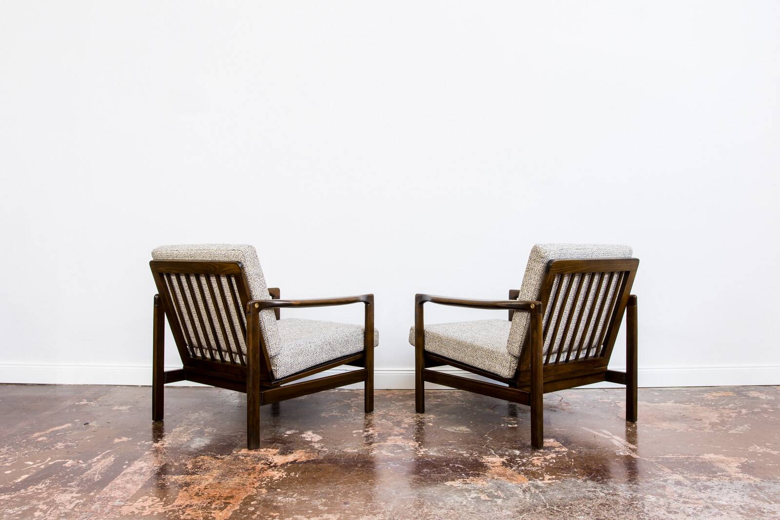 Mid Century Armchairs By Zenon Bączyk, 1960's, Set Of 2