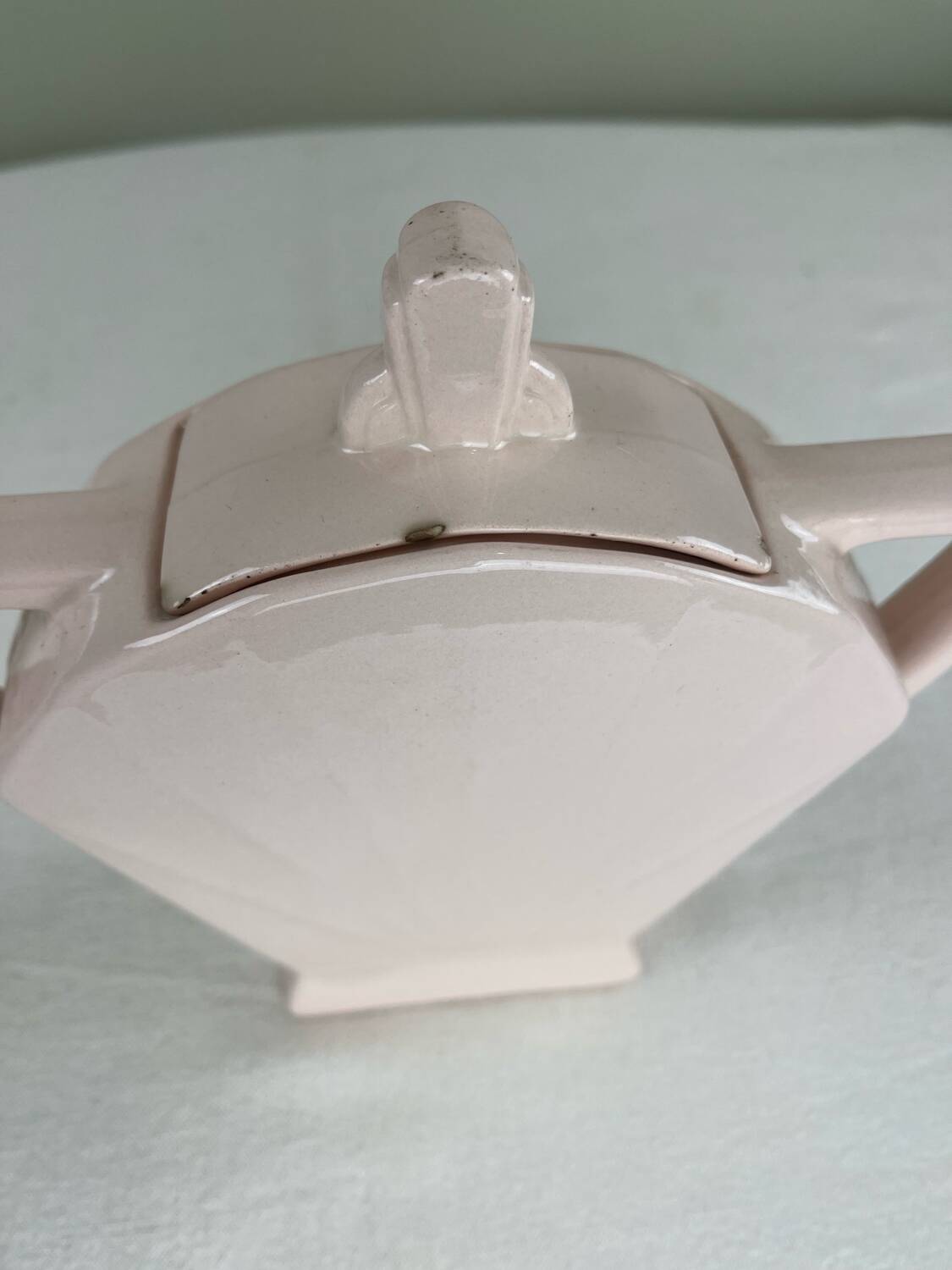 Art Deco pink sugar bowl