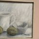 Original Swedish Oil on Canvas – “Jug, Bowl and Fruits” by Main Klarmo‑Kärred – Signed – 1961 – Vintage & Framed – 49×40.5 cm (19.3"×15.9")