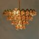 Vintage Murano glass chandelier with 58 fruits – gold metal