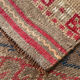 3x9 red & blue herki vintage runner rug 92x286cm