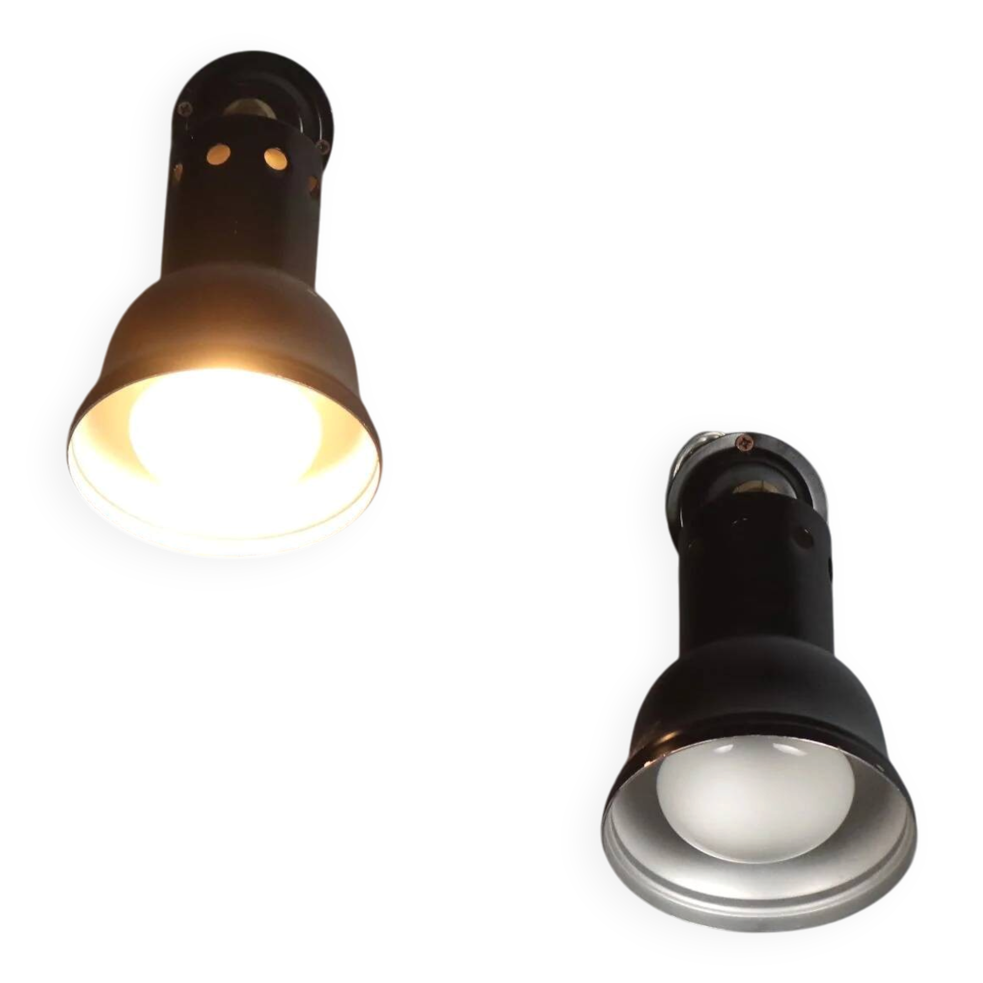 Vintage wall sconces from the 1950s-60s.