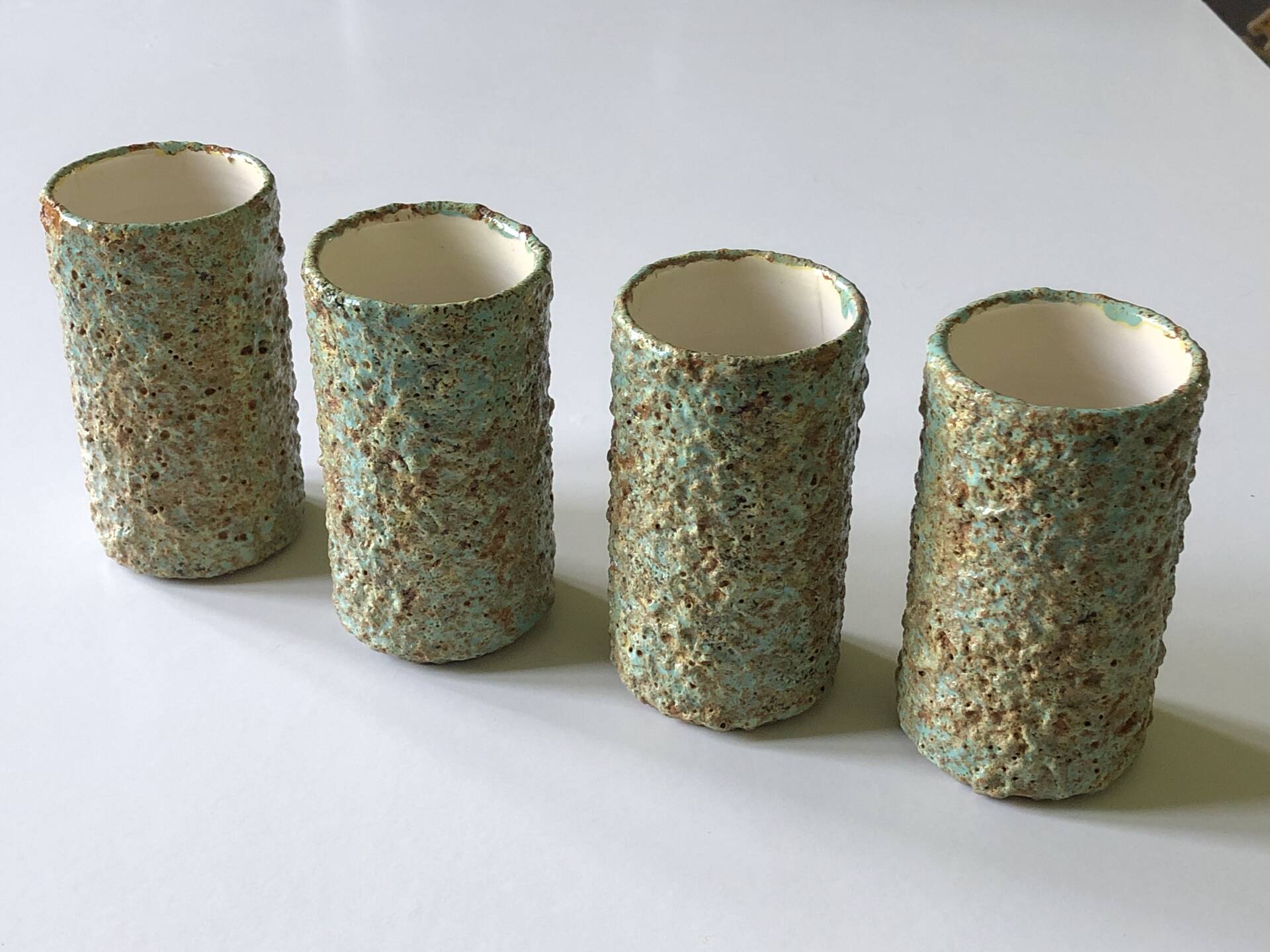 Vintage mug glacier blue texture