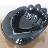 "hand" in black ceramic trinket bowl 60/70
