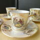 Set of 5 coffee cups in Limoges porcelain
