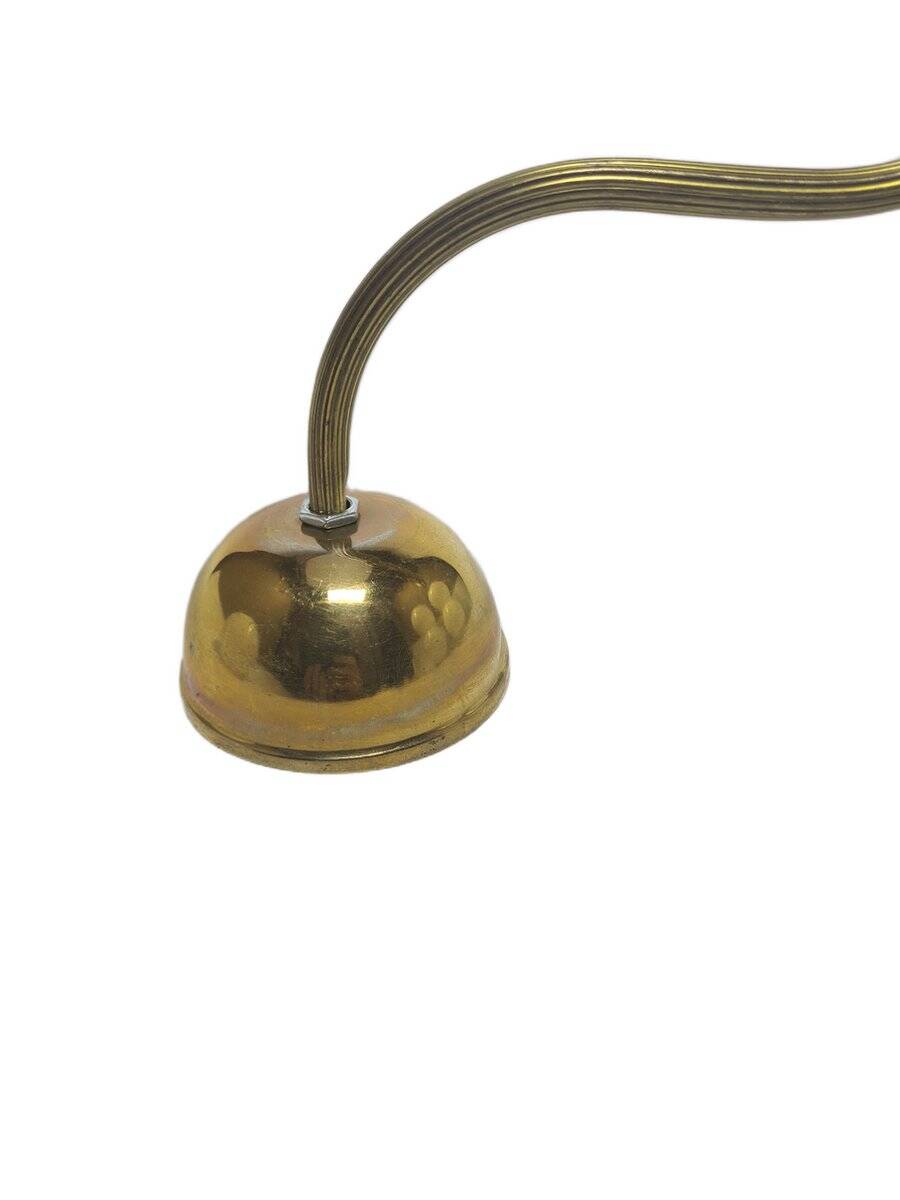 Art Deco metal wall lamp, Poland, 1950s