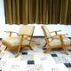 Ensemble de 2 fauteuils des années 50 de style mid-century de Wilhelm Knoll, Allemagne.