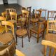 Set of 50 mismatched bistro chairs bentwood french Restaurant