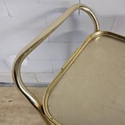 Vintage Carefree English serving trolley gold-coloured 50s/60s