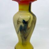 Collared vase in blown glass