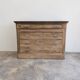 Antique wooden commode with black marble – 125 cm