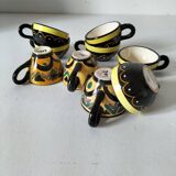 Vintage Breton mini cups – HB & St Jean – 9 pieces