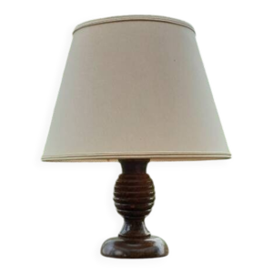 Lampe bois tourné art