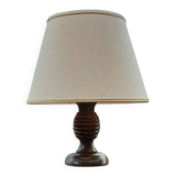Art Deco turned wood lamp
