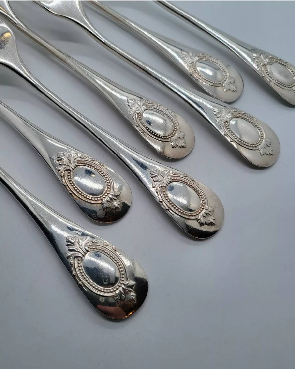 Alfenide Silver Plated Table Forks Set of 7