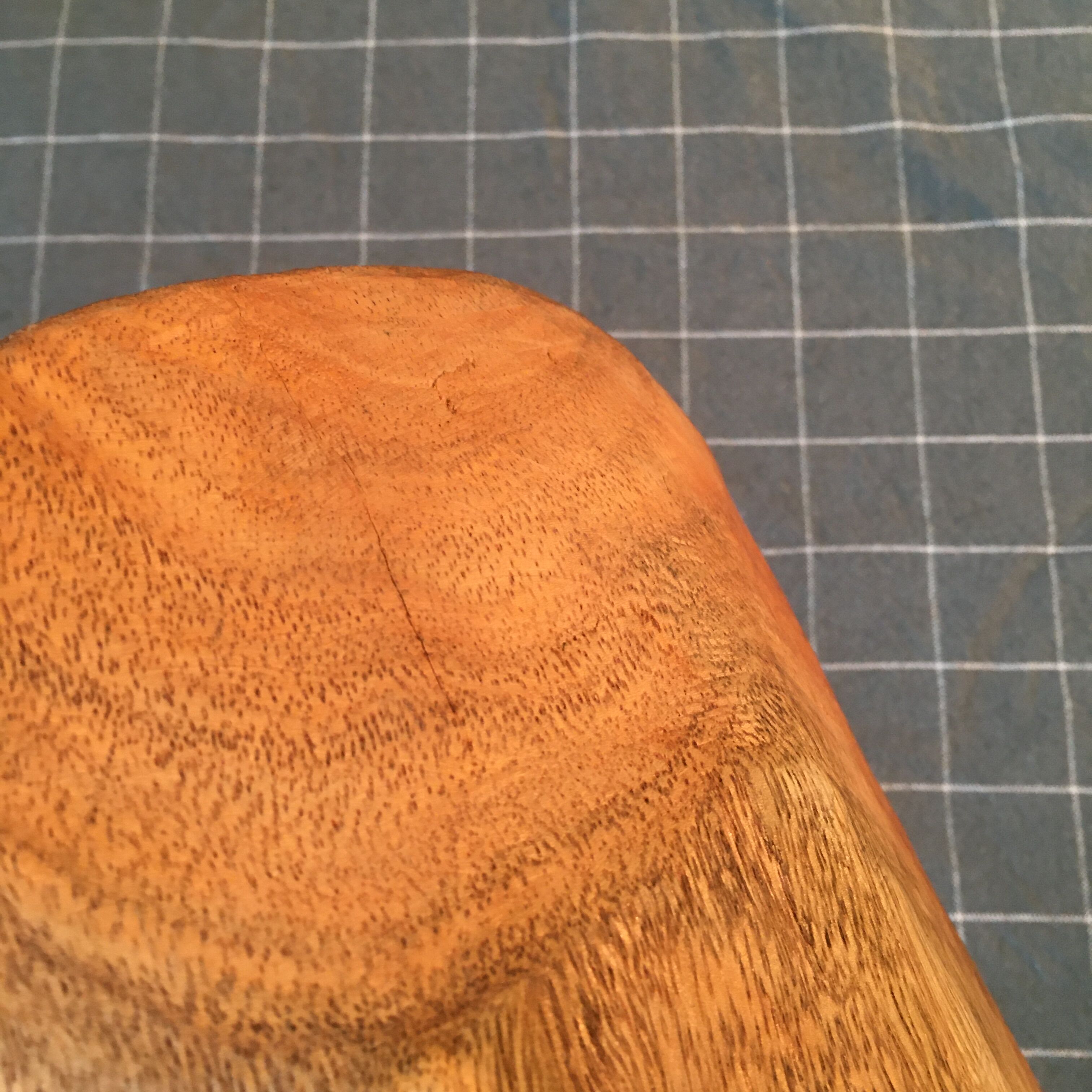 Solid wood dish