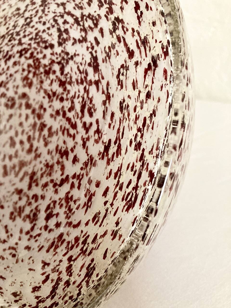 Murano vase in speckled glass paste
