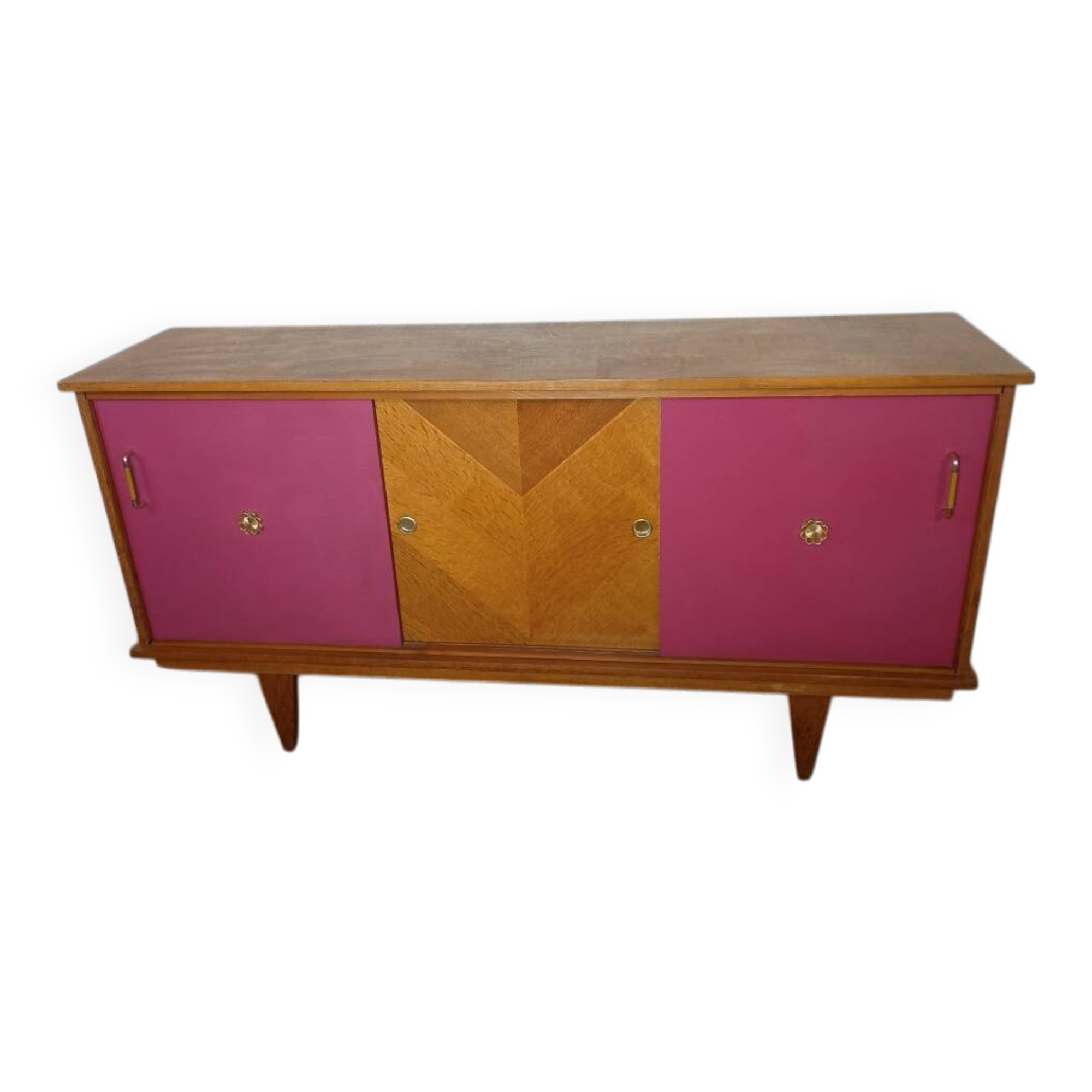 1950s enfilade with three sliding doors