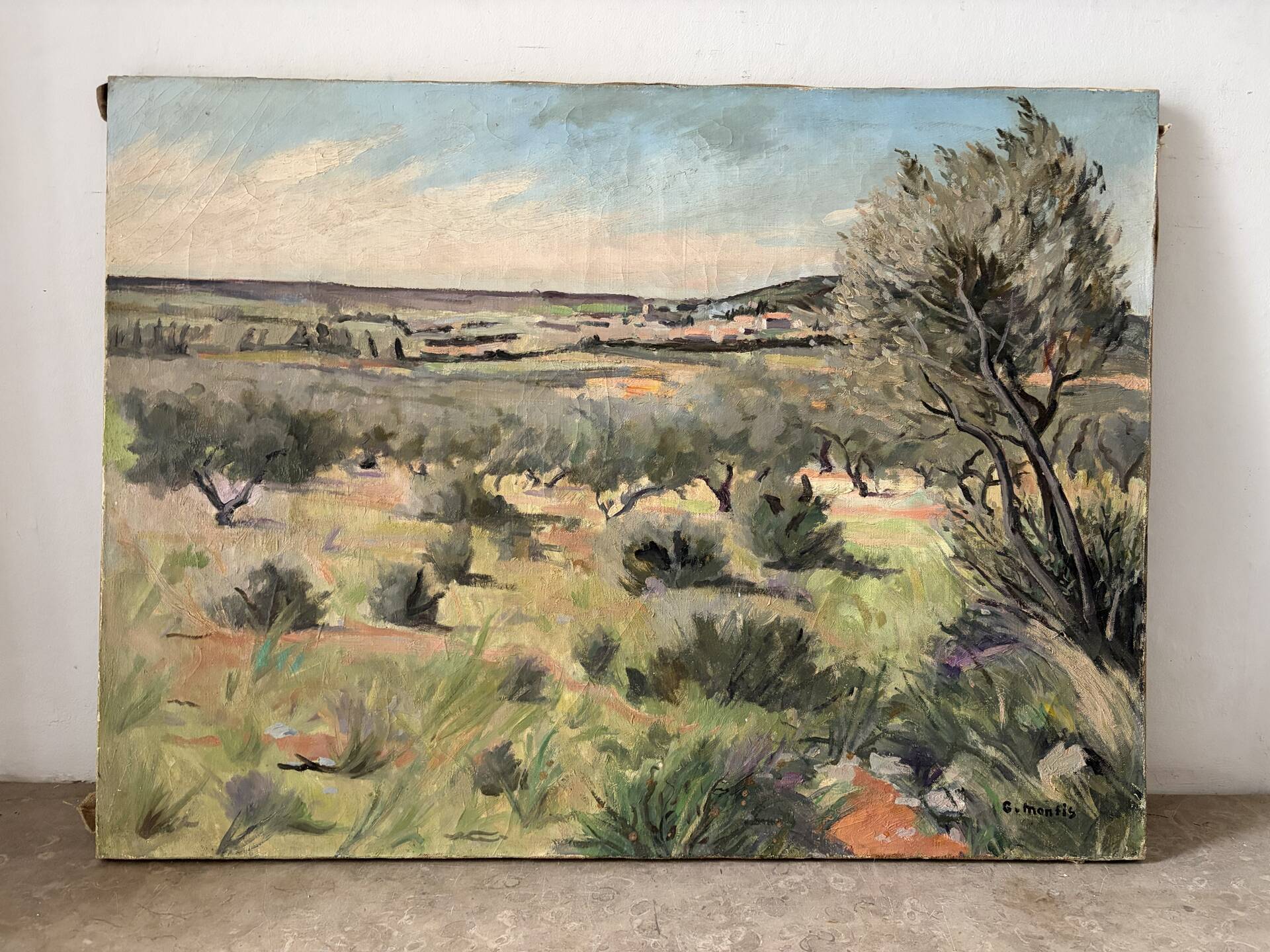 Paysage de Provence, signé Guy Montis (1918-1976)