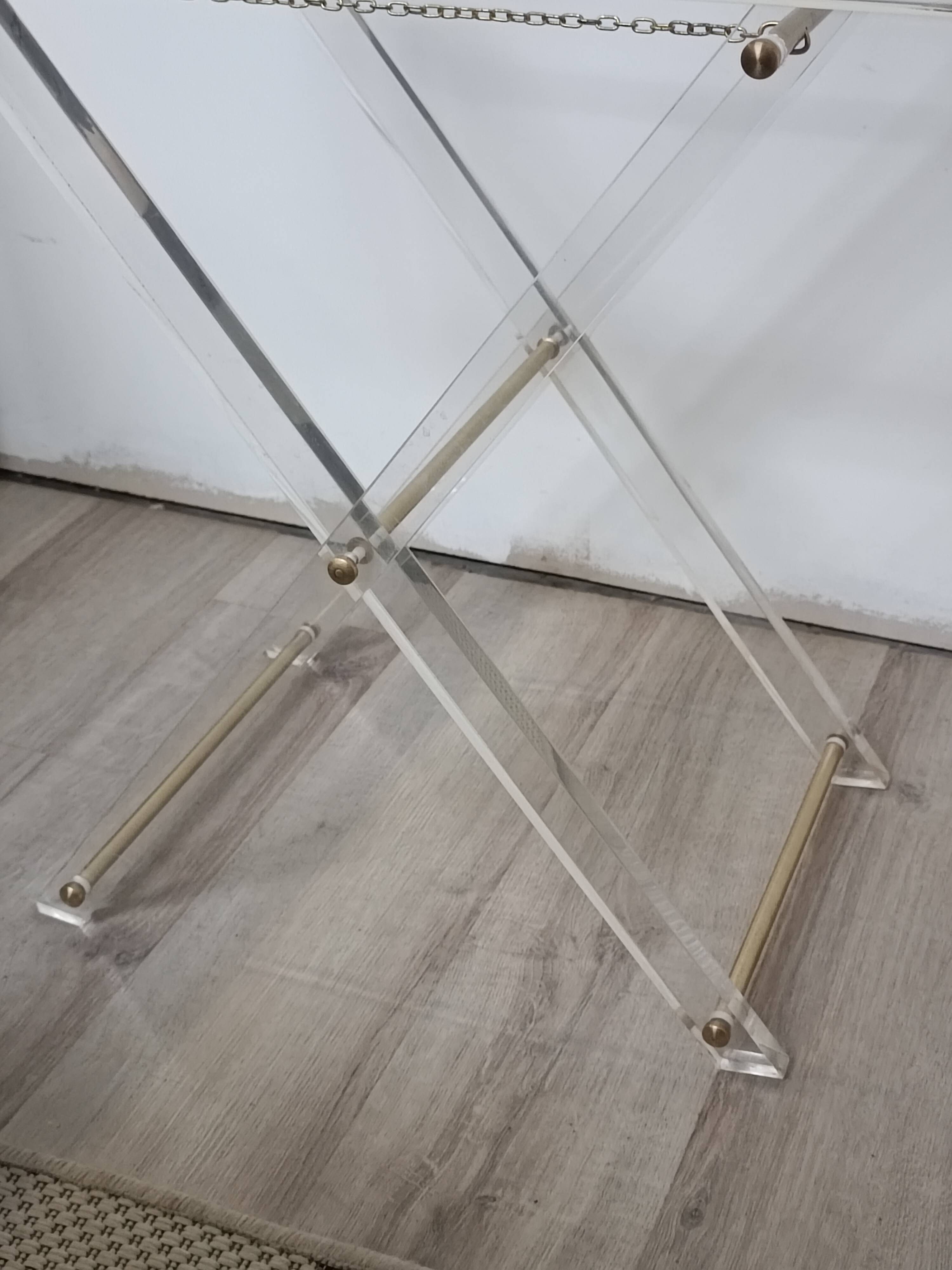 Folding side table Italy 1970s