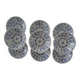 9 jäger cups porcelain 3563 saxony bavaria blue decor