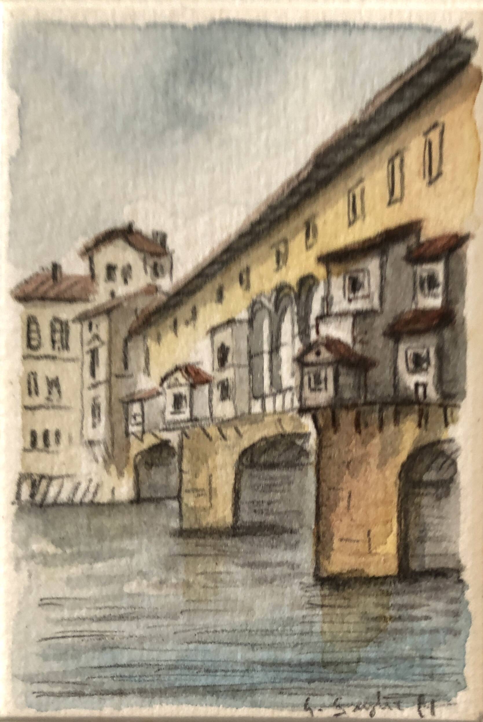 Signed Watercolor Illustration