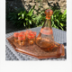 Pink Art Deco liquor service