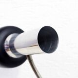 Black and chrome metal desk lamp