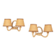 AUDOUX & MINET (attributed to) - Pair of wall lights France, circa 1950 - Rope