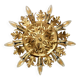 Italian gold wall or ceiling light, Banci Firenze, 1970s
