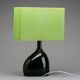 Black ceramic desk lamp by Magnus Eleback, Sweden, 1978