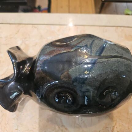 Vintage ceramic vase by Thomas Buxo - 1960s modernist design