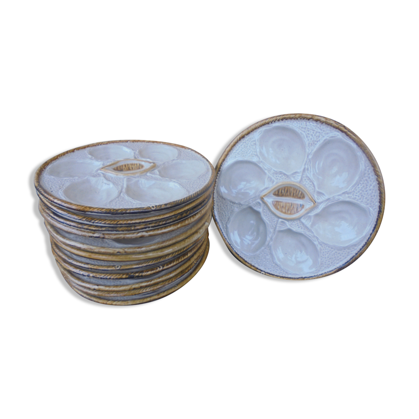 12 Saint Clement oyster plates