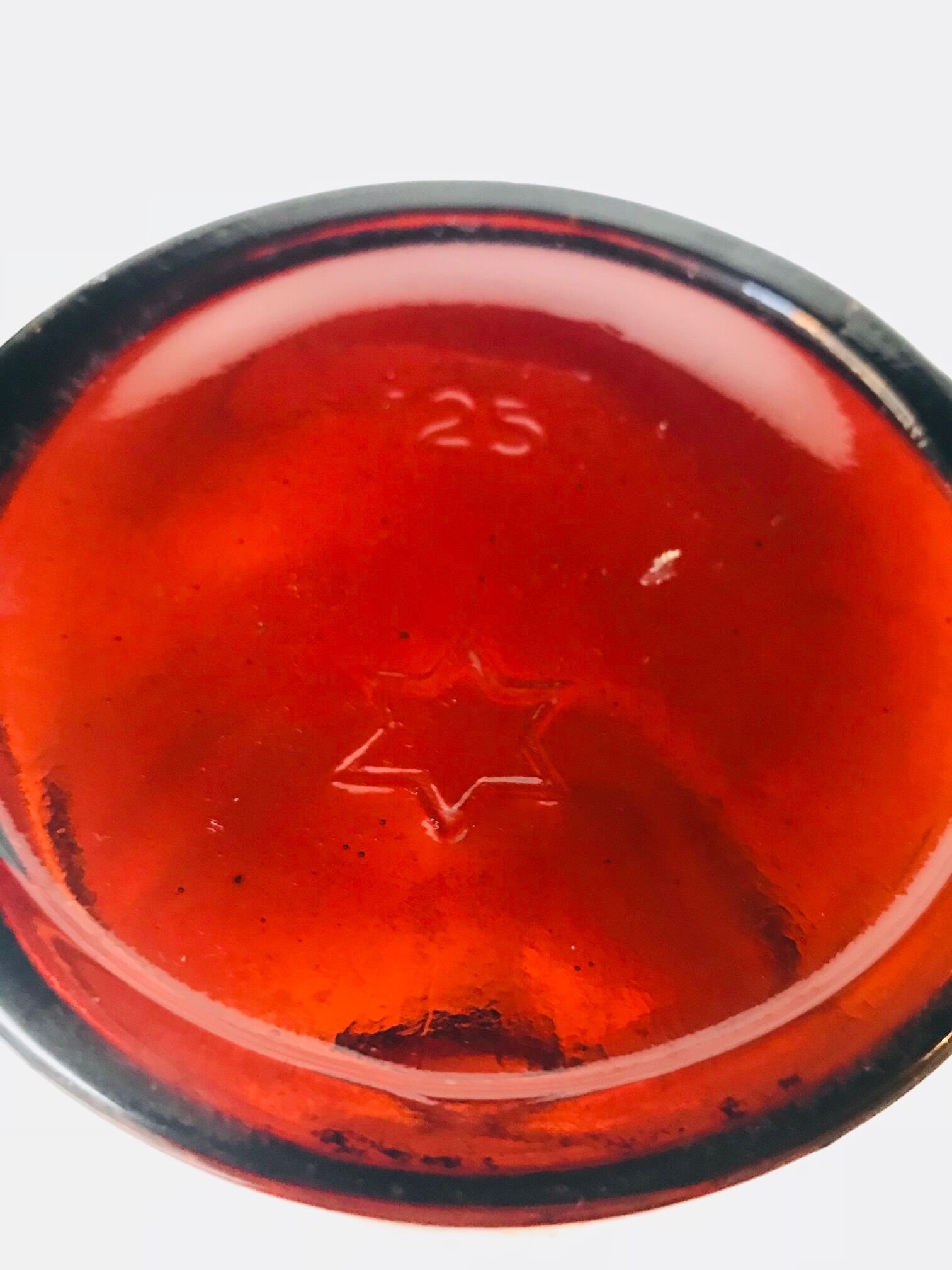 Bottle pharmacy in amber glass