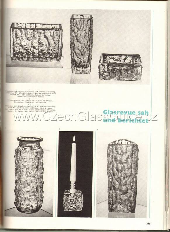 Triangular Vase Moravia by Vladislav Urban / Rosice / Czech Republic / 1968