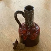 Carafe flacon en céramique émaillée vallauris vintage 1960