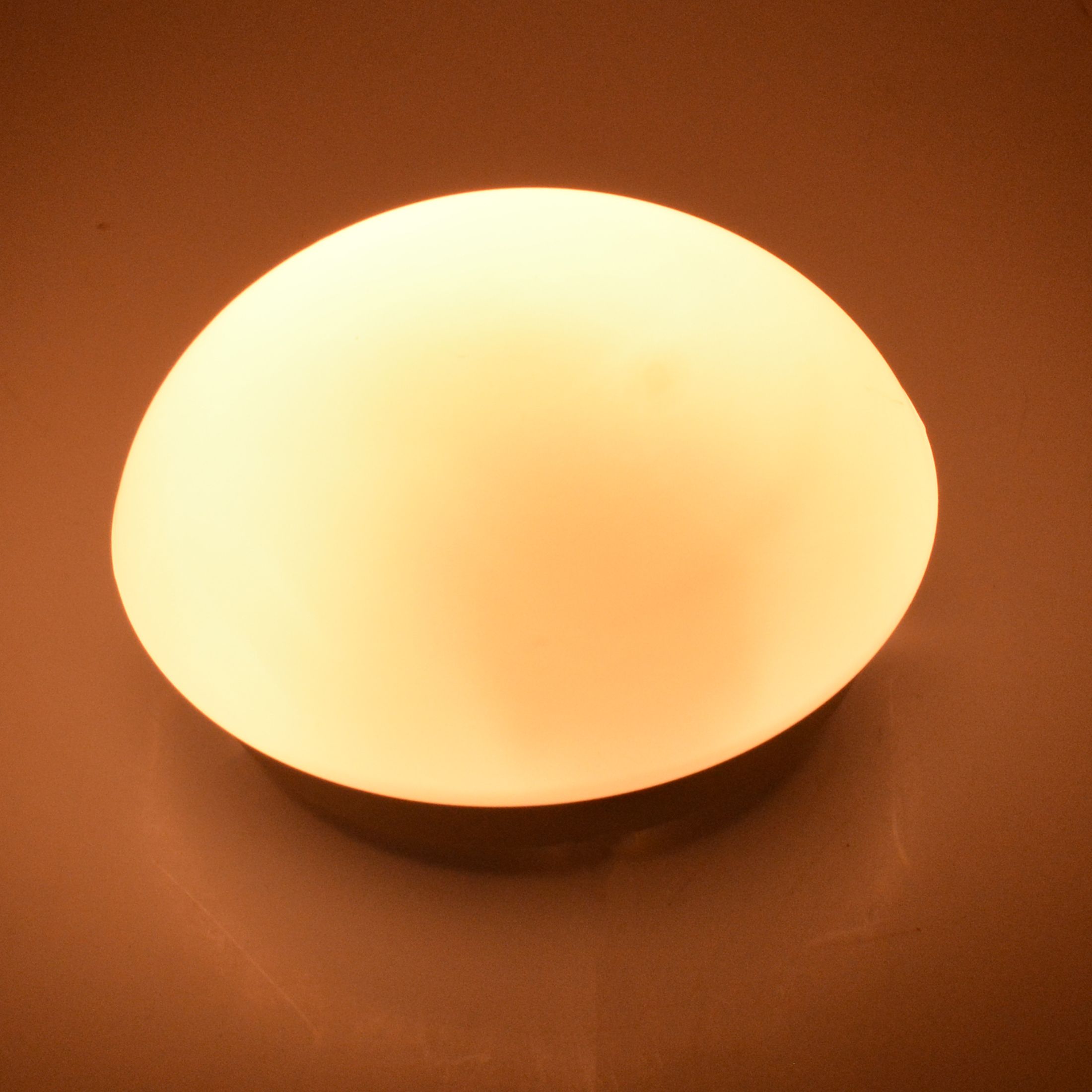 1980s minimalist small white ceiling lamp Globo lighting Germany
