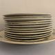 12 dessert plates and an art nouveau dish Royat de Sarreguemines