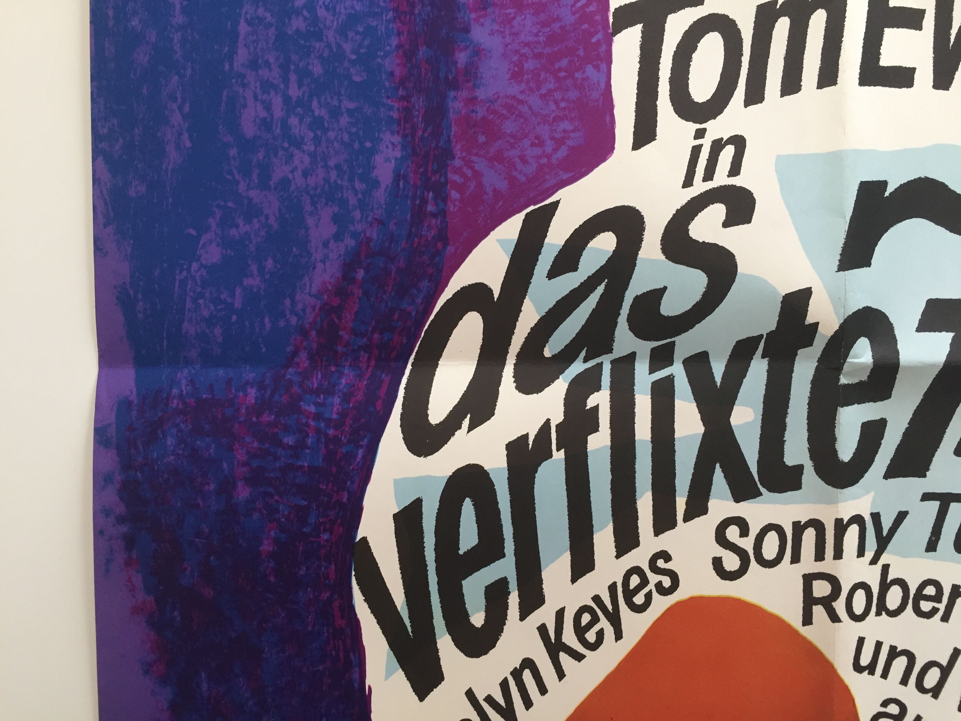 The seven year itch - original german poster - 1966