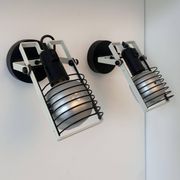 Pair of vintage Sintesi adjustable wall lights, by Gismonti for Artemide, Italy 1975
