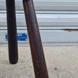 Solid wood tripod stool