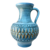 Sculptural vase by Jean de Lespinasse, large size.
