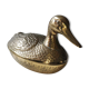 Void zoomorphic pocket in the shape of a mallard in solid brass - vintage model 70s