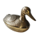 Void zoomorphic pocket in the shape of a mallard in solid brass - vintage model 70s