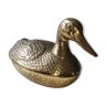 Void zoomorphic pocket in the shape of a mallard in solid brass - vintage model 70s